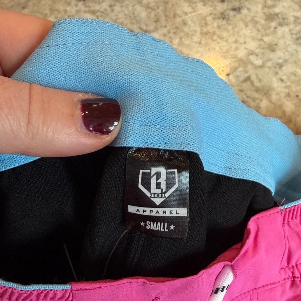 Men's Pink Athletic Shorts with Drawstring